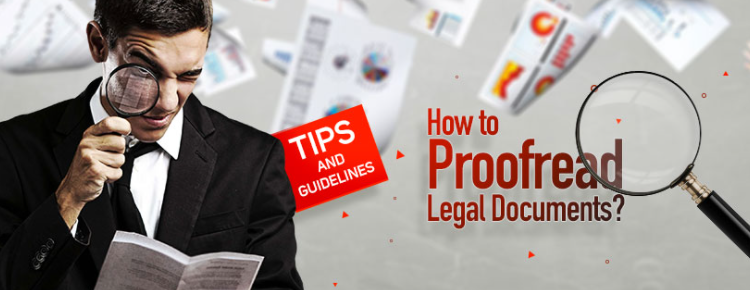 Proofreading and editing of legal documents