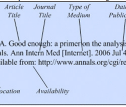 NLM academic referencing style