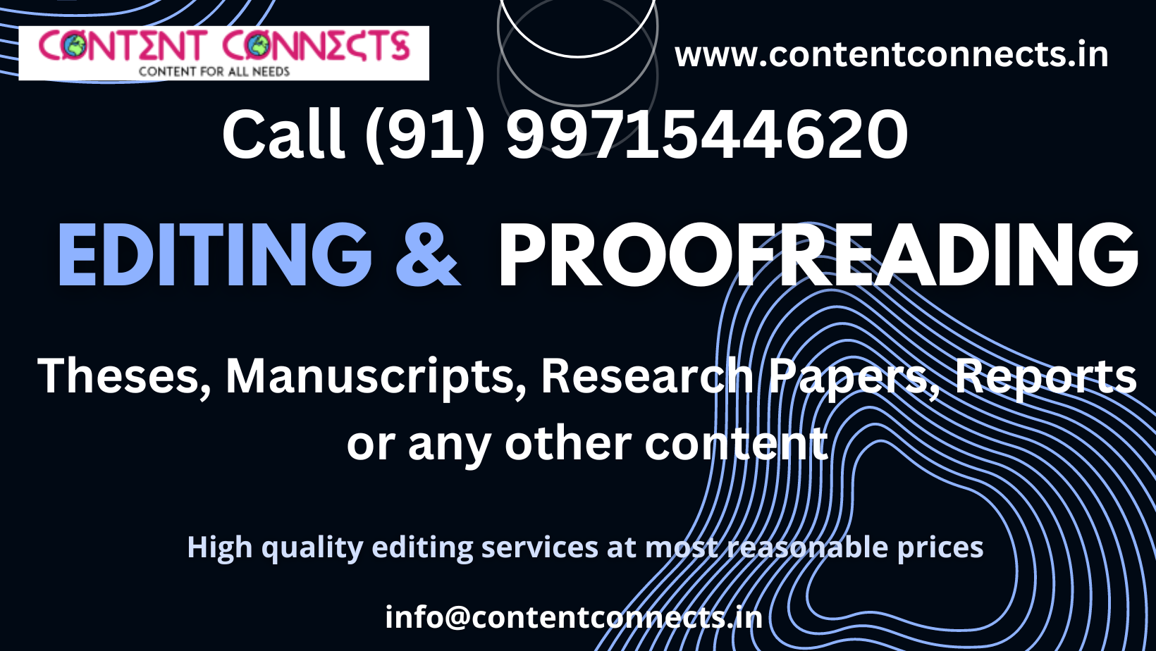 Editing services in India